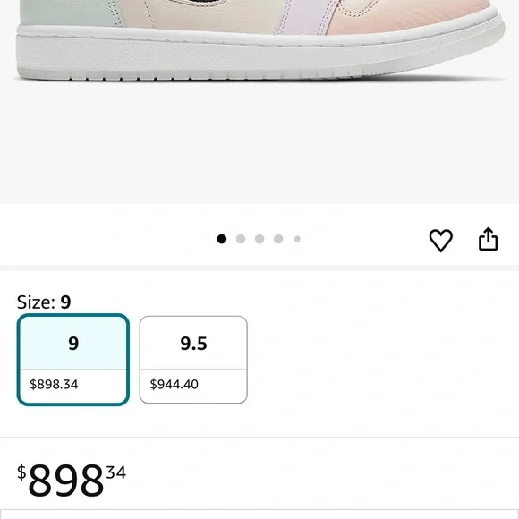 Nike Air 1 Jordan Women's Zoom Air  Swoosh High-Top Sneakers - Picture 3 of 3